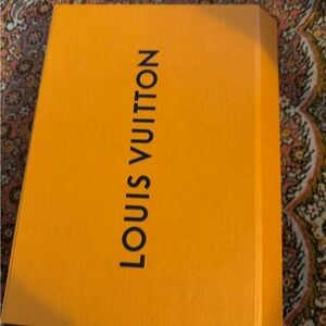 Louis Vuitton Vibrant Orange Scarf Gift Box